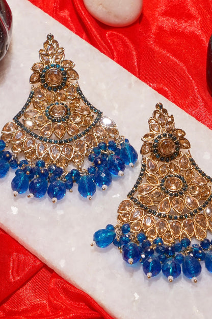 HINA- Gold Dangler Earrings