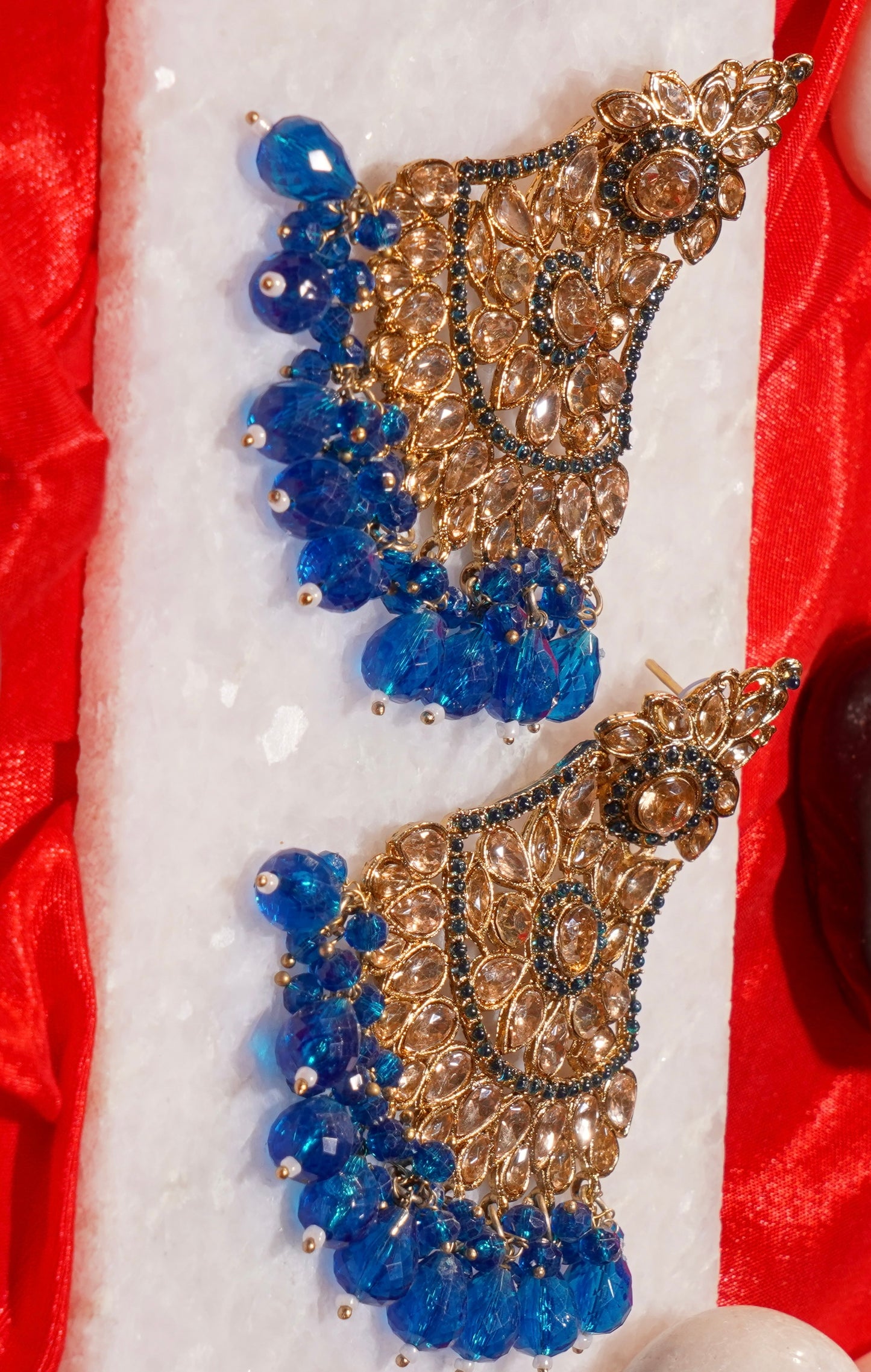 HINA- Gold Dangler Earrings