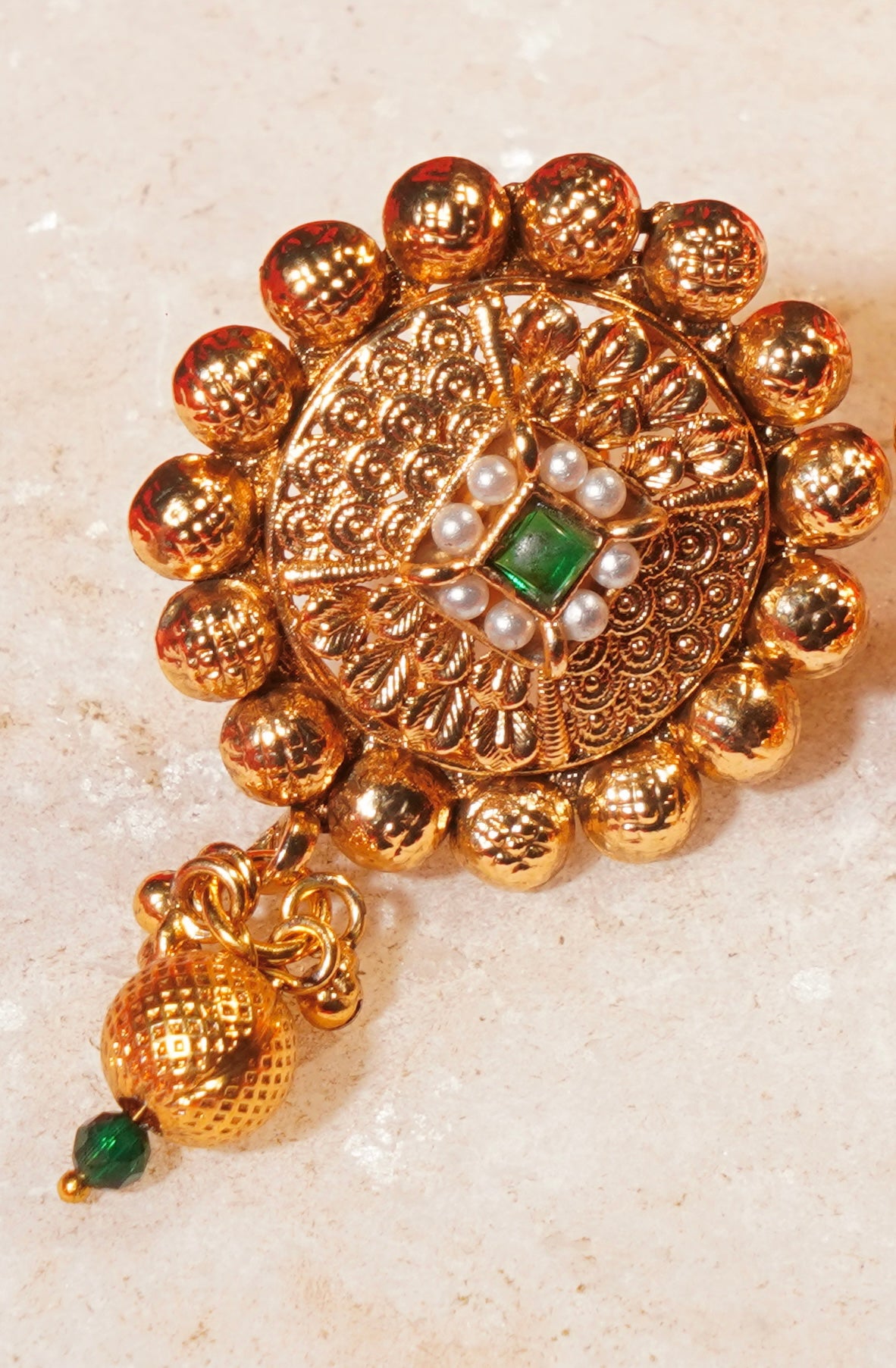 NIHAL- Gold Stud Earrings
