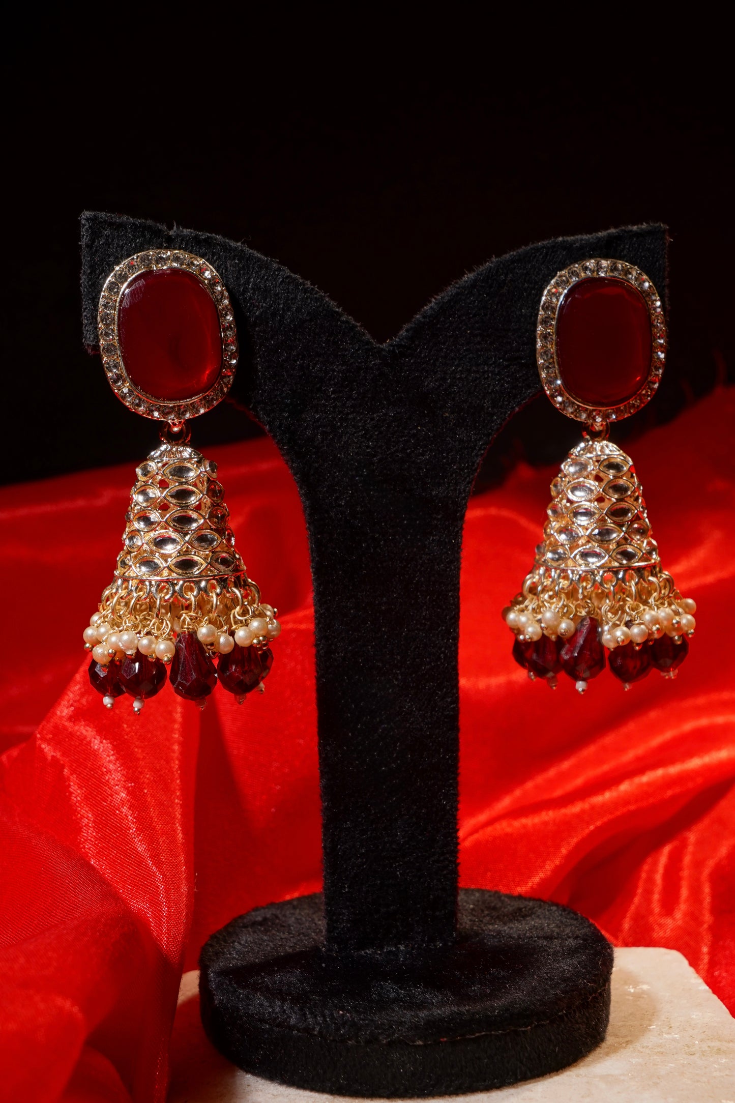 RIDHI- Gold Jhumka Earrings