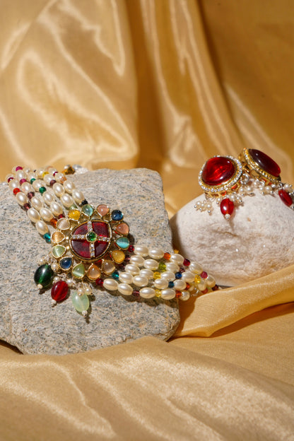 AYESHA- Kundan & Moissanite Choker Set
