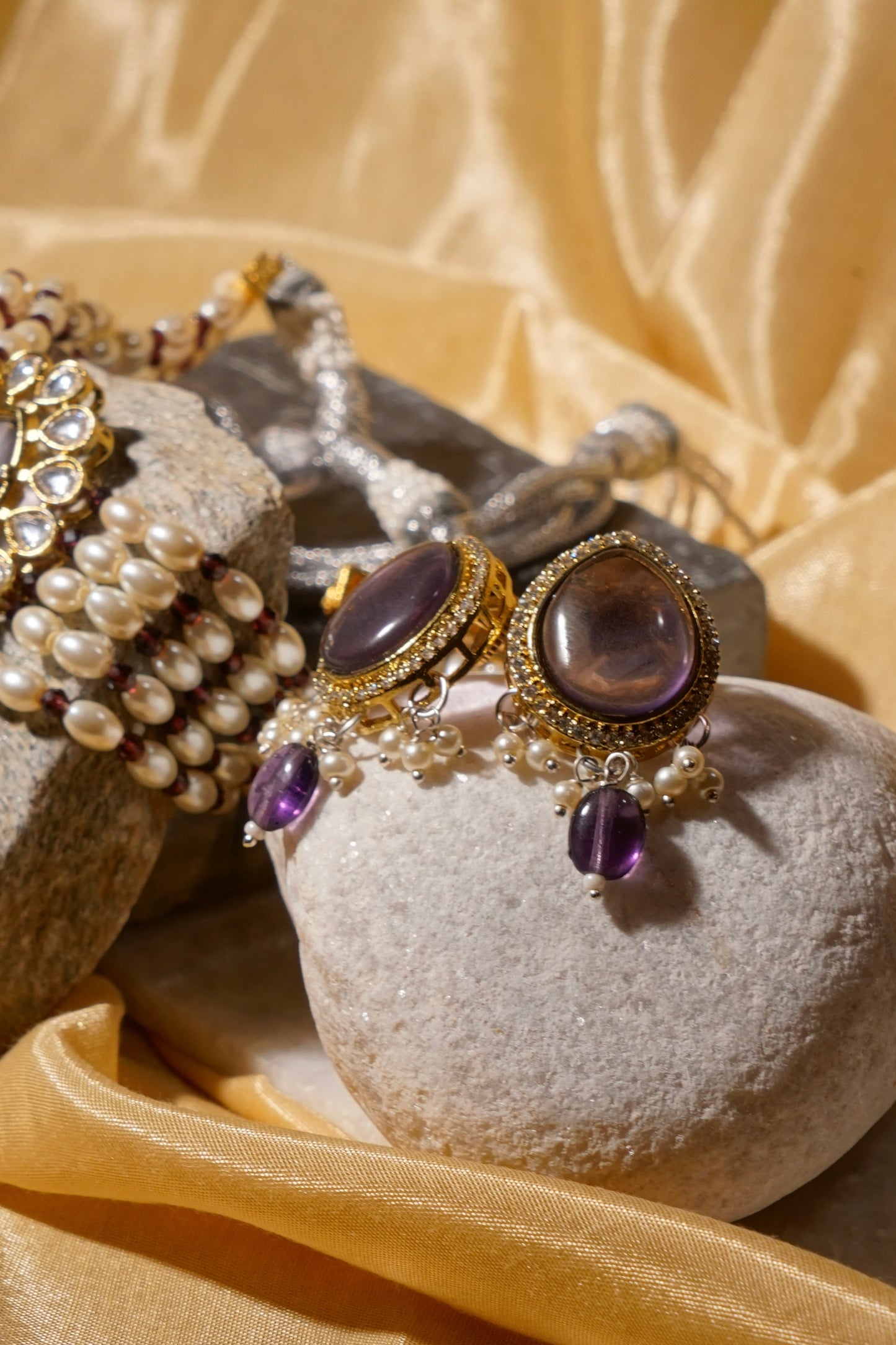 AYESHA- Kundan & Moissanite Choker Set
