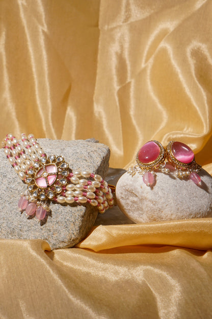 AYESHA- Kundan & Moissanite Choker Set
