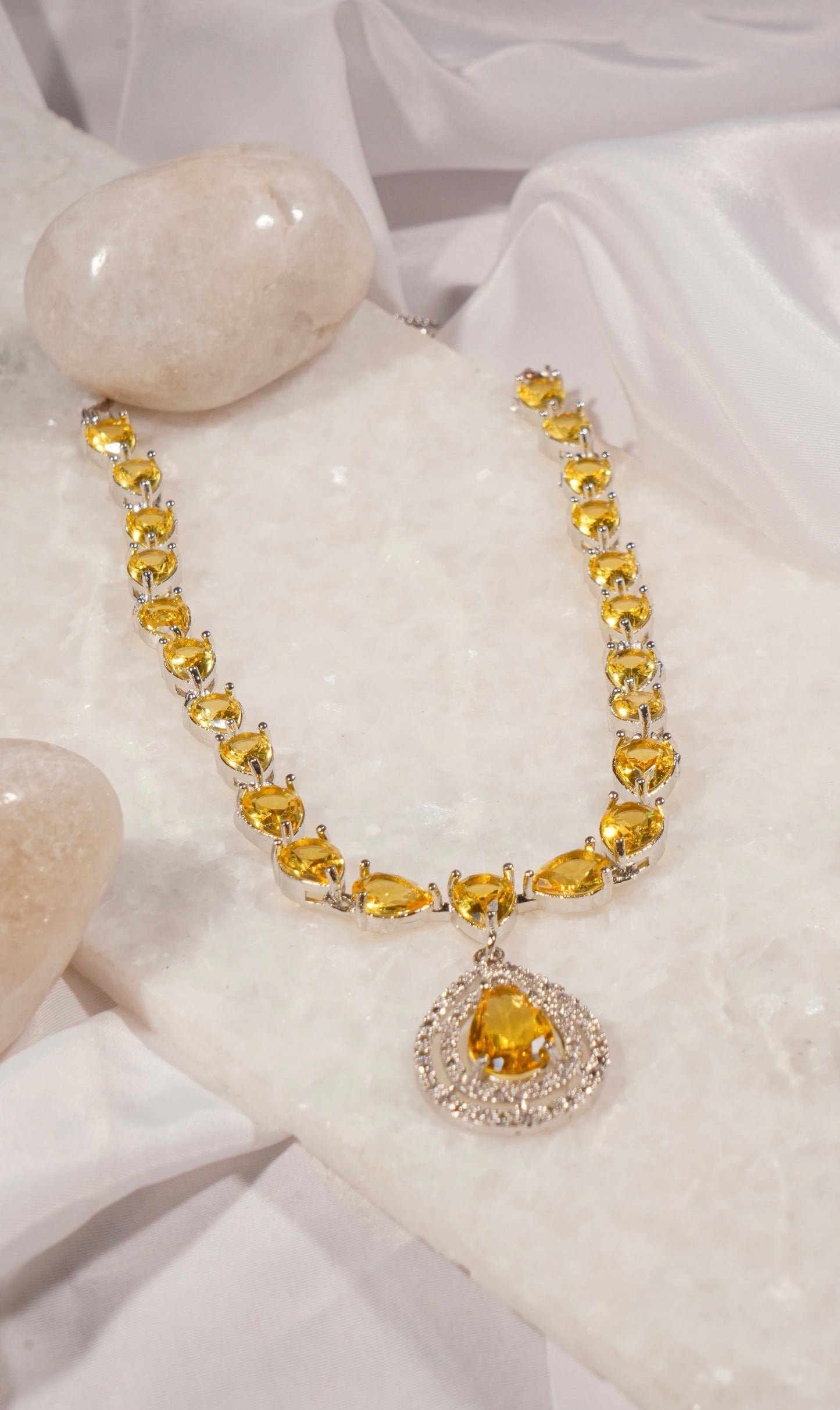 NADIA- AD Diamanté Necklace Set