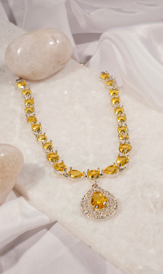 NADIA- AD Diamanté Necklace Set