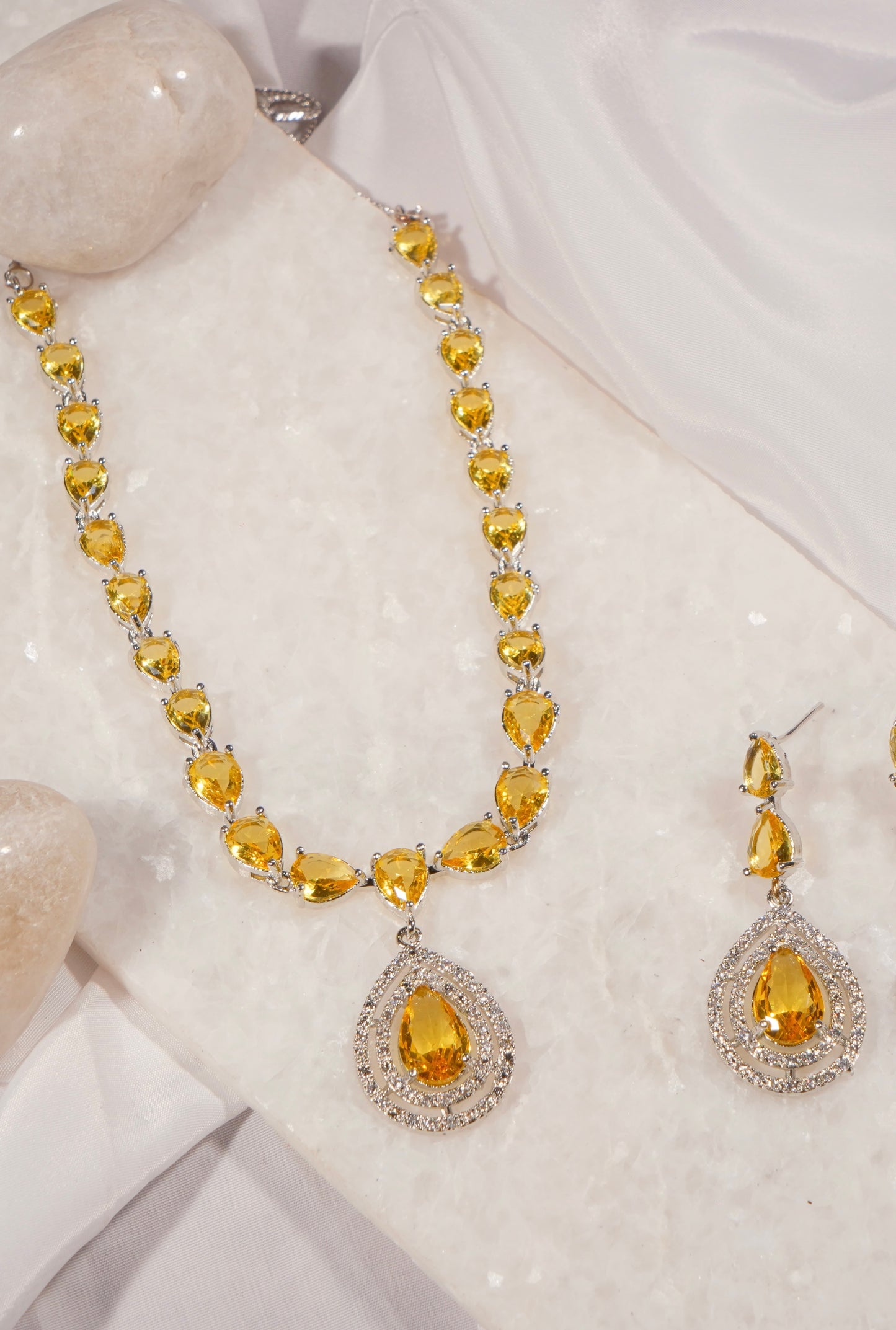 NADIA- AD Diamanté Necklace Set