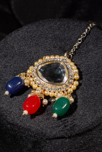 SANIYA- Gold Plated Polki Set