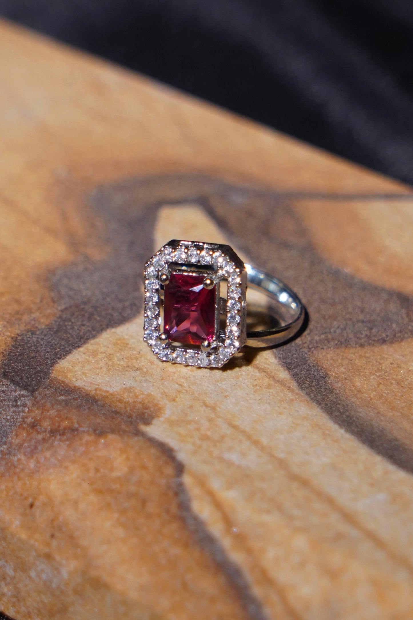 MARIAM- Square Adjustable AD Ring