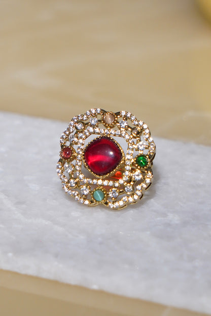 Sona- Moissanite Adjustable Ring