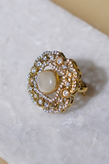 Sona- Moissanite Adjustable Ring