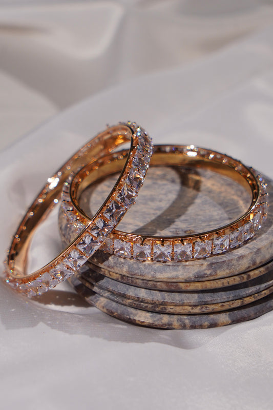PREET- Silver AD Bangles (Set of 2)