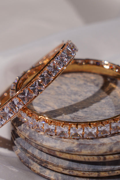 PREET- Silver AD Bangles (Set of 2)