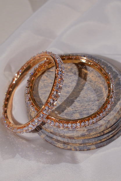 PREET- Silver AD Bangles (Set of 2)