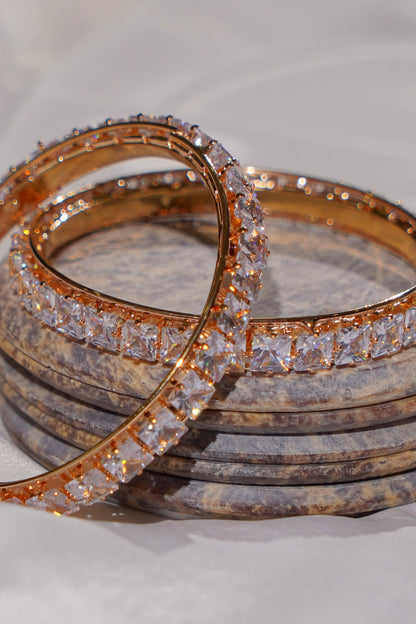 PREET- Silver AD Bangles (Set of 2)