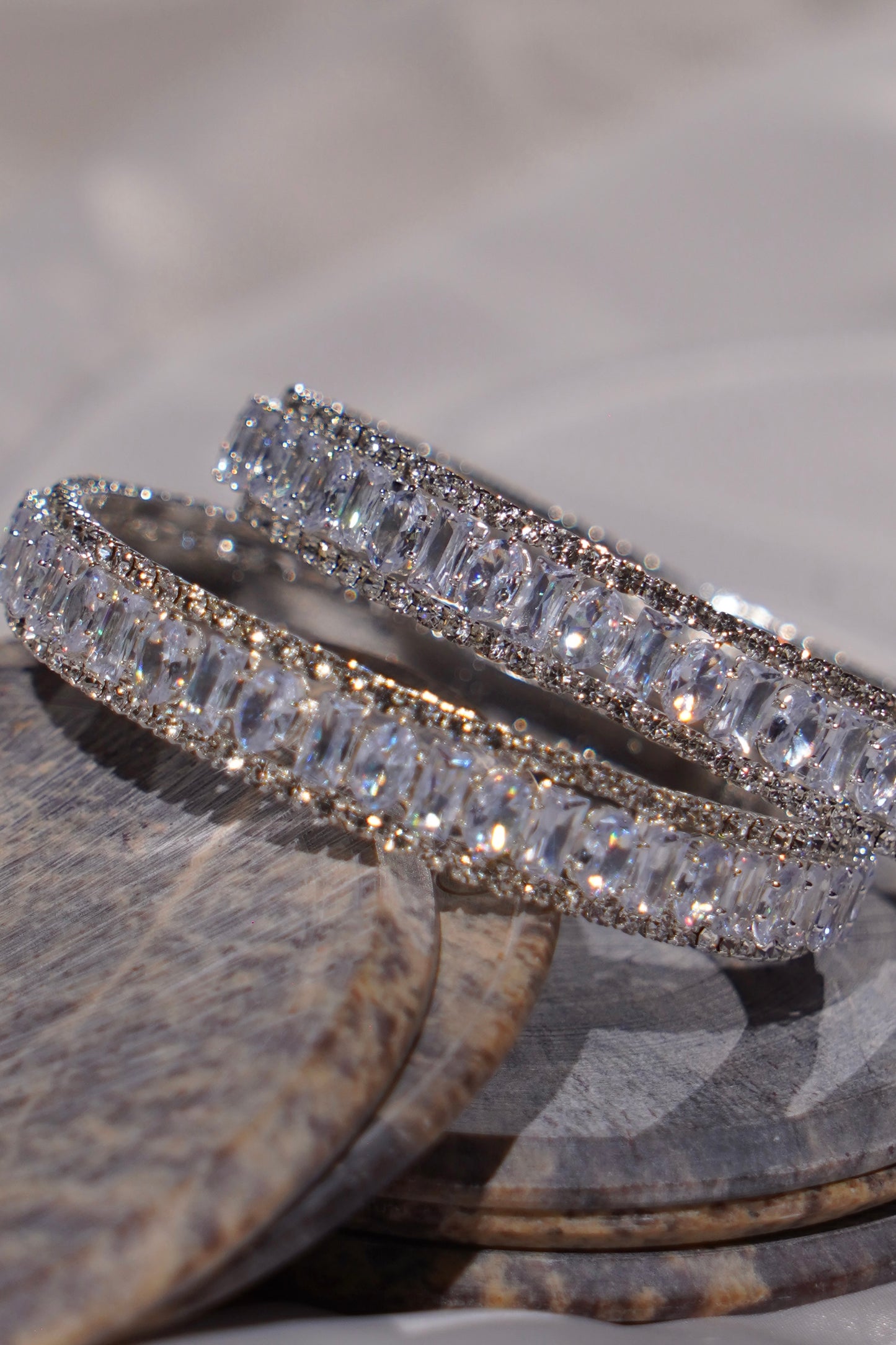 TAAL- Silver AD Bangles (Set of 2)