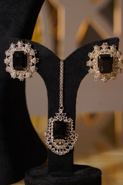 AMINA- Diamanté Accent Necklace Set