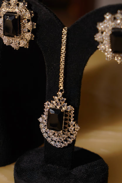 AMINA- Diamanté Accent Necklace Set