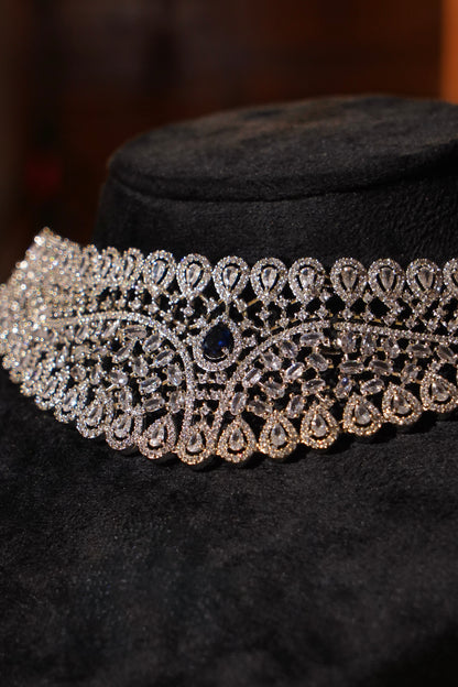 AVNI- Diamanté Accent Choker Set