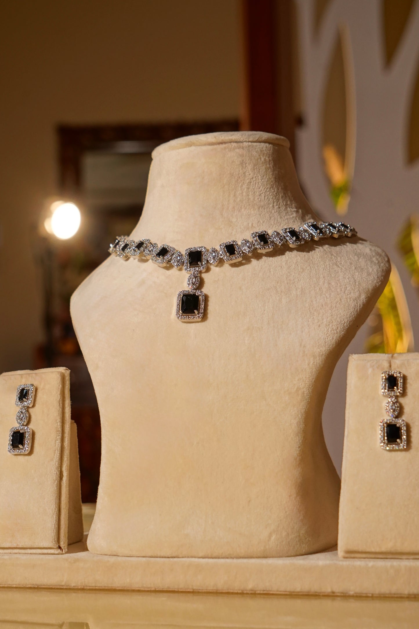 LIANA- AD Diamanté Necklace Set