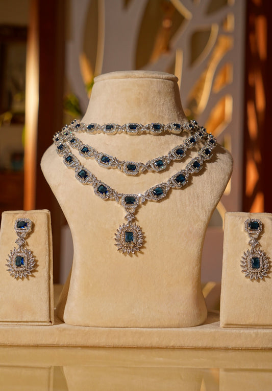 ZARA- Diamanté Accent Necklace Set