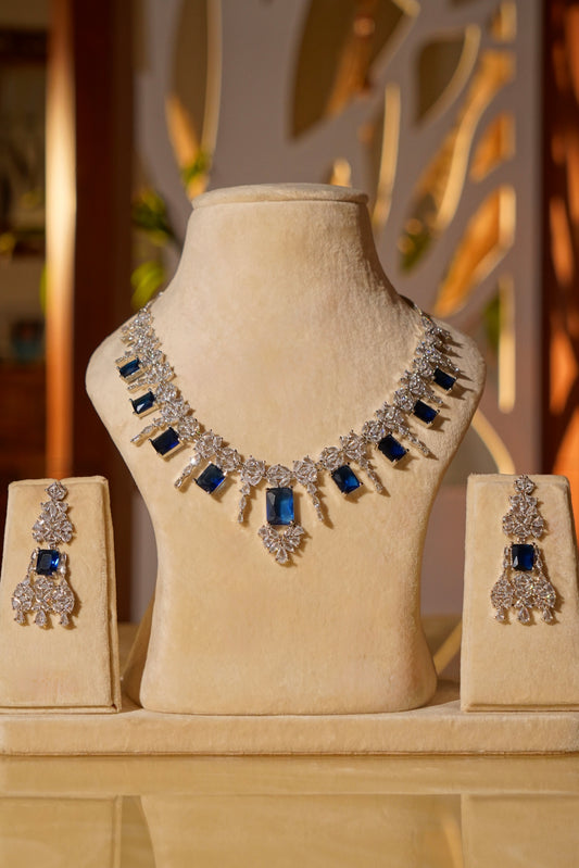 ZINA- Diamanté Accent Necklace Set