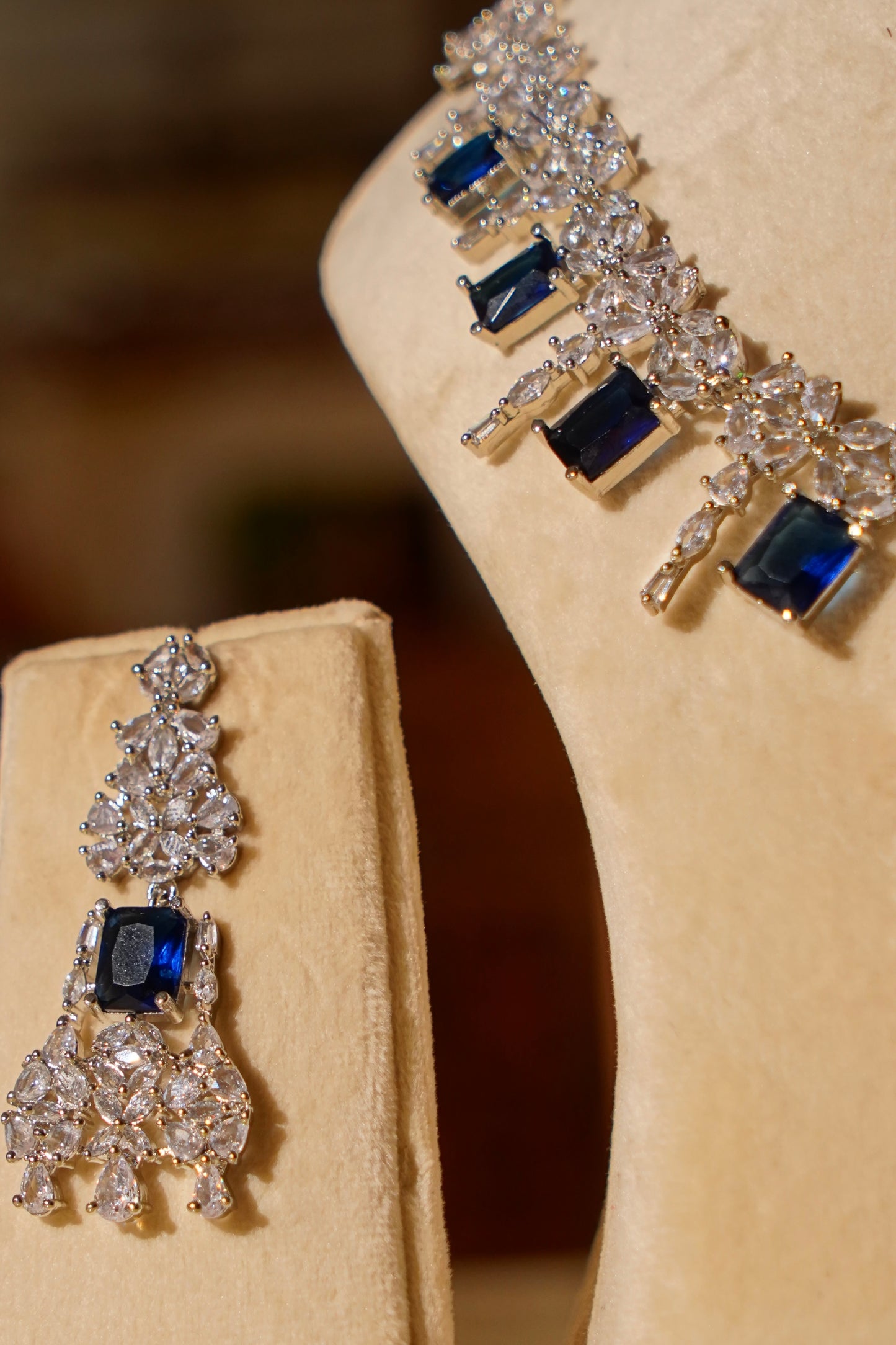 ZINA- Diamanté Accent Necklace Set