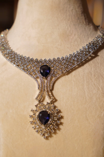 ALINA- Diamanté Accent Choker Set