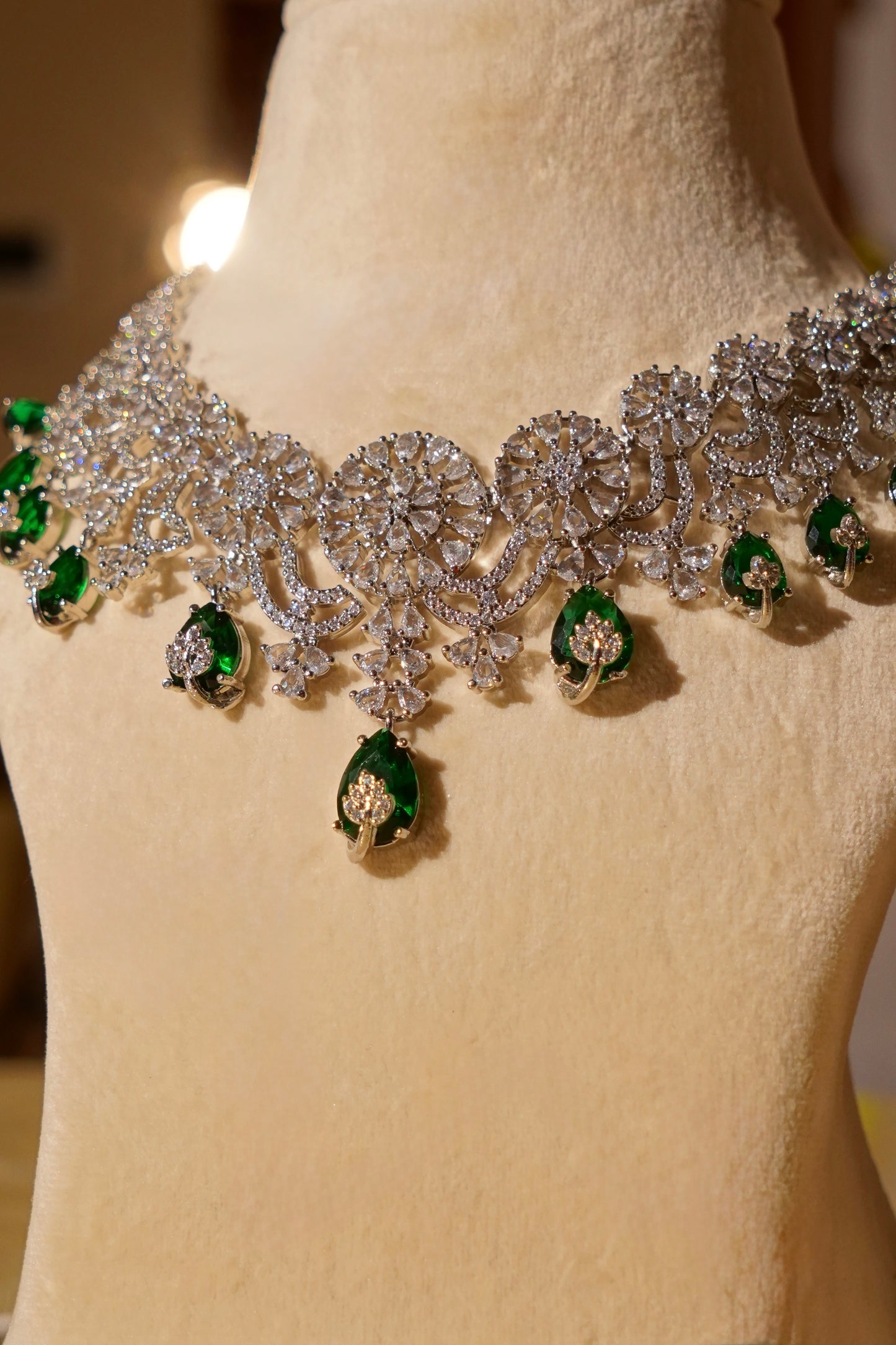 SHAILA- Diamanté Accent Necklace Set