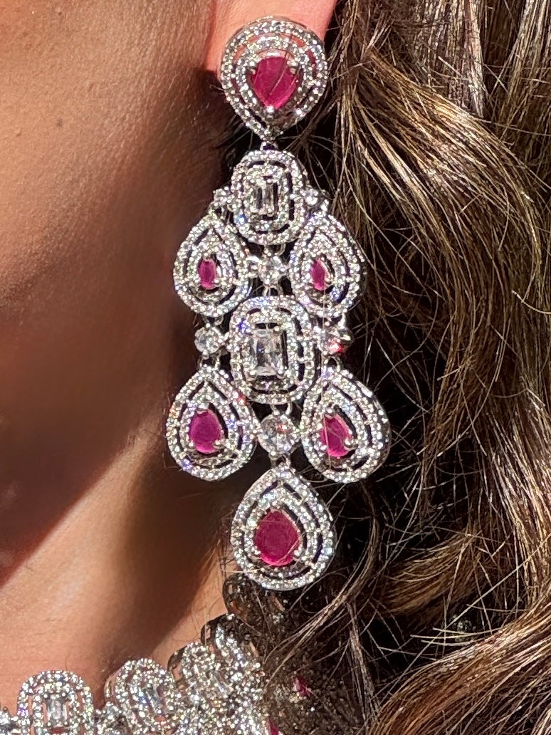 ALIA- Diamanté Accent Necklace Set