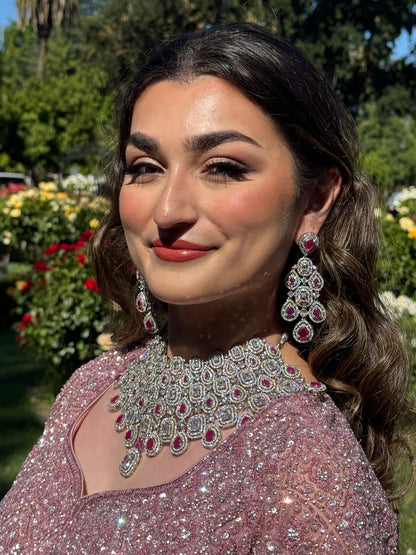 ALIA- Diamanté Accent Necklace Set