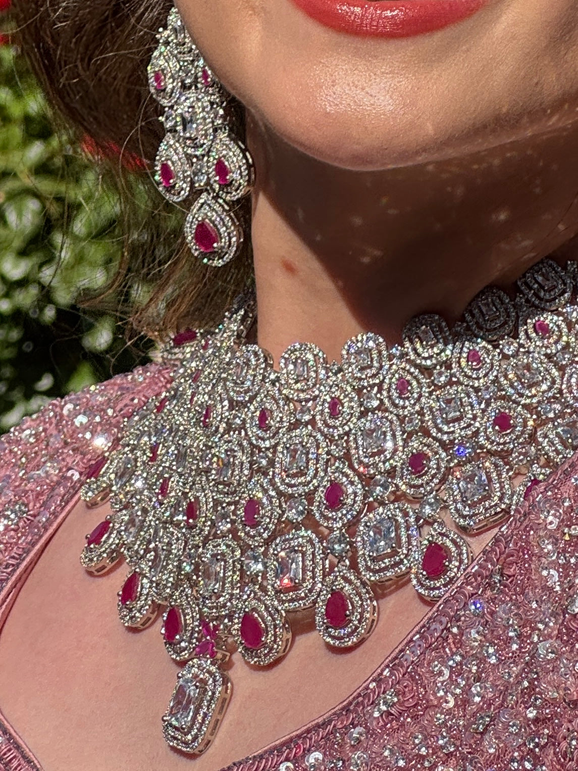 ALIA- Diamanté Accent Necklace Set