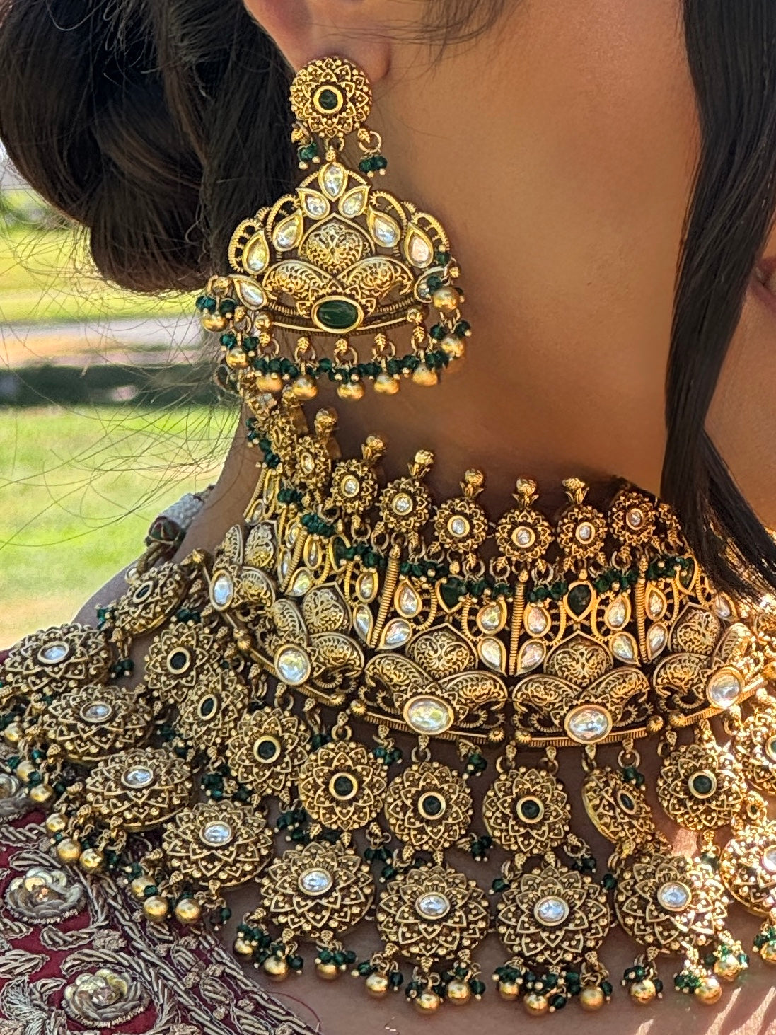AMREEN Antique Bridal Set — AFREEN by toor