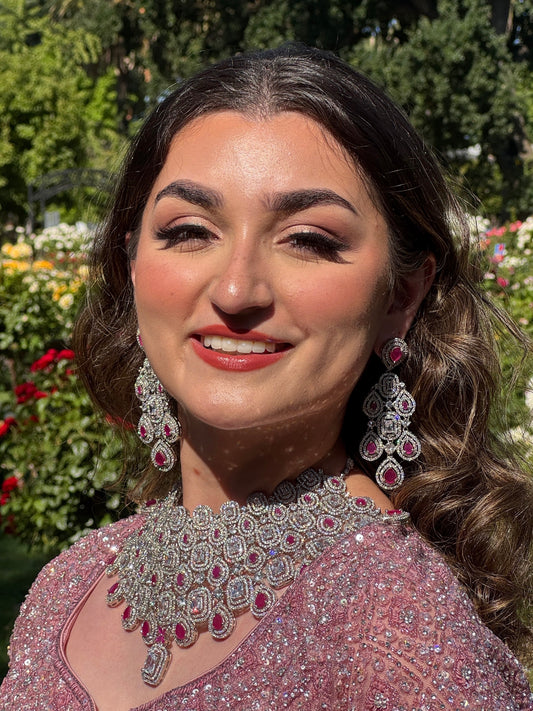ALIA- Diamanté Accent Necklace Set