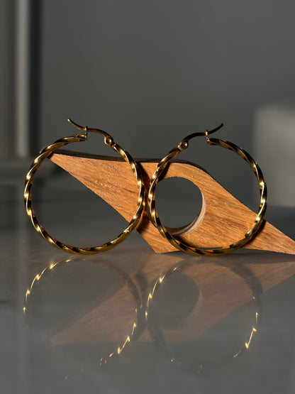 IRIS Hoop Earrings, view 2 — AFREEN by toor