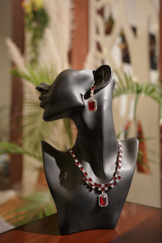 ROOP- AD Diamanté Necklace Set